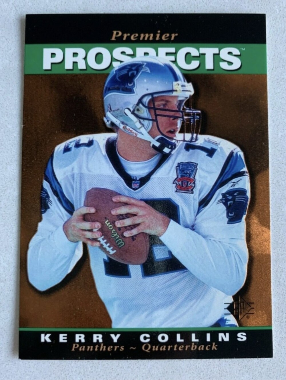 NFL KERRY COLLINS 1995 Upper Deck SP Prospects FOIL ROOKIE RC Trading CARD #5